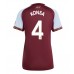 Aston Villa Ezri Konsa #4 Hjemmedrakt Dame 2025-26 Korte ermer